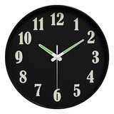 Maxbell Glow in The Dark Wall Clock 25cm Timepiece for Office Living Room Home Decor Style F