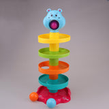 Maxbell Swirl Ball Ramp Drop Toy Toddlers Educational Puzzle Rolling Tower Bell