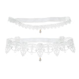 Maxbell Maxbell 2pcs Wedding Garter Embroidery Floral Sexy Garters Women/Female/Bride White S