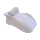 Maxbell Prone Pillow Headrest Memory Foam Wedge for Reading Back Neck Abdomen Adults Light Gray