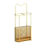 Maxbell Umbrella Rack Stand Metal Umbrella Storage Rack for Kitchen Garage Apartment gold