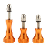 Gold-Aluminum Stainless Thumb Knob Bolt Nut Screw Set for GoPro Hero3+/3/2/1 Camera Accessories Fastening Easy Install