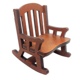 Maxbell 2x Modern 1:12 Scale Doll House Bed & Rocking Chair Model Scenery Ornaments