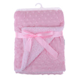Maxbell Baby Bubble Blanket Newborn Boys Girls Cot Blanket Comforter Wrap Pink