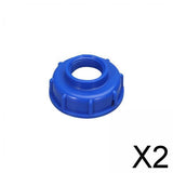Maxbell 2xGarden Hose Connector IBC Tank Valve for Hose Connector Accessory Greenhouse Blue DN25