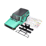 Maxbell RC Car Body Shell Sturdy with Front Rear Bumper for 1:18 RC Hobby Car Trucks Green