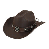 Maxbell Western Cowboy Hat for Women Men Fedora Hat for Outdoor Performance Carnival Style B