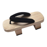 Maxbell 2xJapanese Wooden Clogs Shoes Trendy for Stage Performance Apartment Carnivals 44
