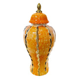 Maxbell Maxbell Ceramic Vase Ornament Porcelain Ginger Jar for Housewarming Entrance Wedding 18cmx18cmx36cm