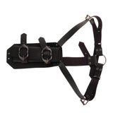 Maxbell Back Sword Frog Adjustable Shoulder Strap for Stage Show Halloween Disguises Black