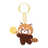 Maxbell Red Panda Keychain Gift Cartoon Creative Cute Hanging for Party Thanksgiving 6.3cmx5cm
