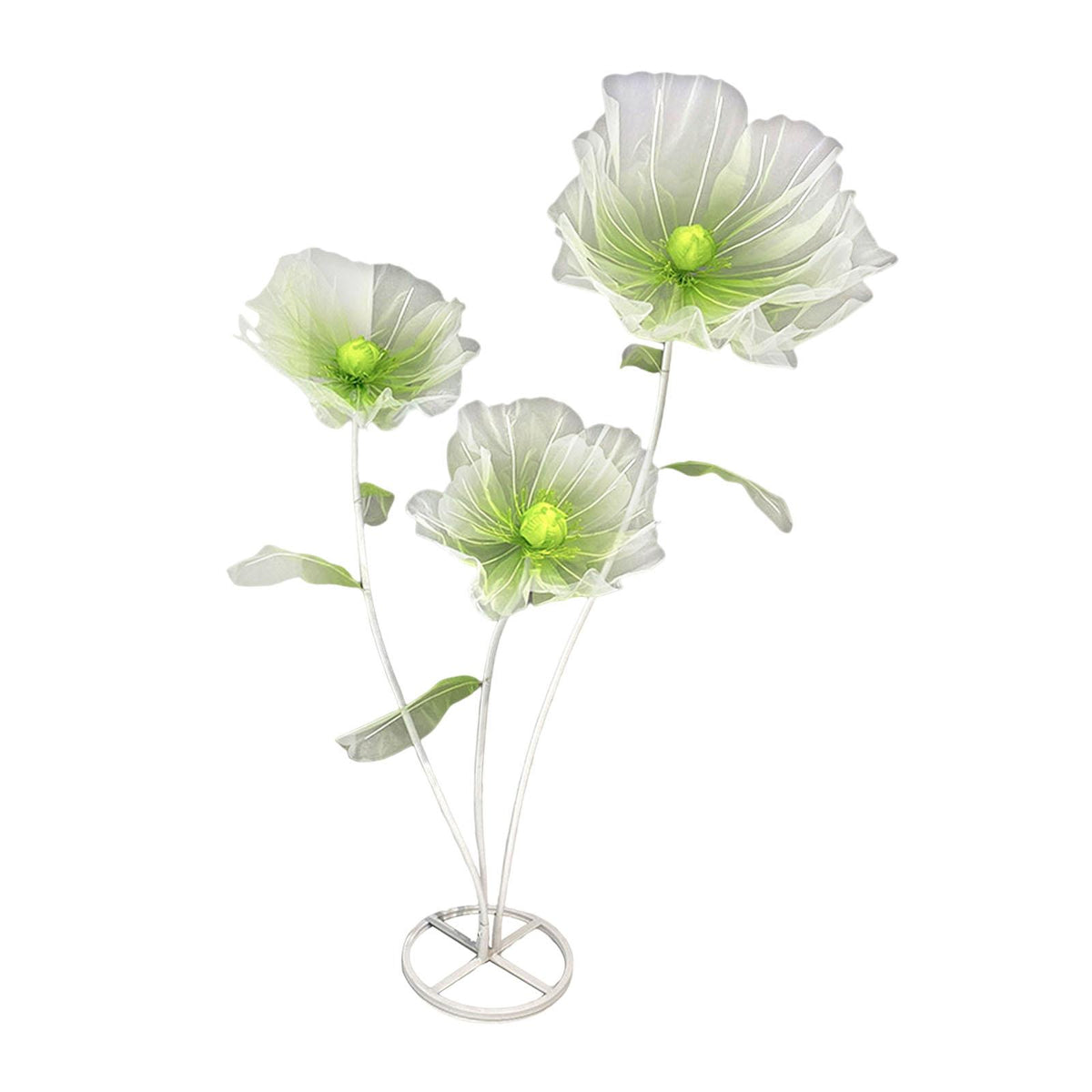 Maxbell Giant Artificial Flower Backdrop Wedding Decoration for Home Outdoor Mariage Gradient Green