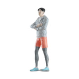 Maxbell 1:64 Home Decor Centerpiece Mini Figure Model for Study Room Bedroom Desktop Sports Man