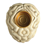 Maxbell Human Brain Candle Holder Halloween Sculpture for Fireplace Theme Party Home