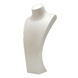 Maxbell Necklace Bust Display Stand Home Organization Shop Necklace Mannequin Holder 18.5cmx10cmx40cm White