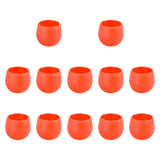 Maxbell 12 Pieces Small Flower Pots Simple Containers for Yard Balcony Indoor Plants Red
