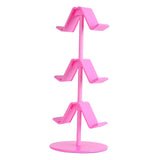 Maxbell Game Controller Holder Anti Slip Base Plastic Headphone Stand for Headphones 3 Tier Pink