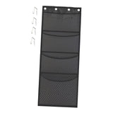 Maxbell Hanging Mesh Bags with 4 Metal Hooks for Baby Plush Toys Kids Storage Grey