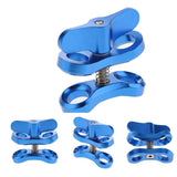 Maxbell 4Pieces Underwater Diving Ball Join Connector Clamp Mount Arm for Flashlight