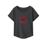 Maxbell Maxbell T Shirt for Women Summer Clothing Basic Tee for Daily Wear Traveling Walking L