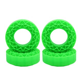 Maxbell 4 Pieces Silicone Tire Inserts Upgrade for 1/10 Scale RC Car Hobby Car Model Green