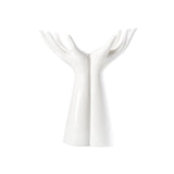 Maxbell Flowerpot Human Body Ceramic Hand Vase for Living Room Hallway Wedding Party 21.5x18cm