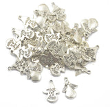 Maxbell 3x50Pcs Silver MADE FOR AN ANGEL Angel Charms Pendants for Jewelry Making