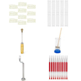 10pcs Functional Queen Cage Bee Match-box Moving Catcher Cage Beekeeping Tool+10x Beekeeping Bee Queen Excluder Trapping Grid Tool Equipment Apiculture+Spur Wire Wheel Embed Embedder Beekeeping Tool Bee keeper Equip with Copper Wheel +Queen Marking Cage w