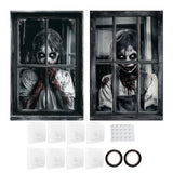 Maxbell Happy Halloween Wall Posters Scary Chilling Face Poster for Pub Party Office Style D