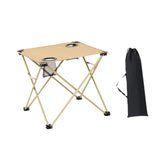 Maxbell Folding Camping Table Compact Outdoor Picnic Table for Backpacking Patio BBQ Beige