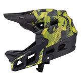 Maxbell Full Face Bike Helmet Ventilation Protection Gear Bicycle Helmet for Outdoor Yellow Green