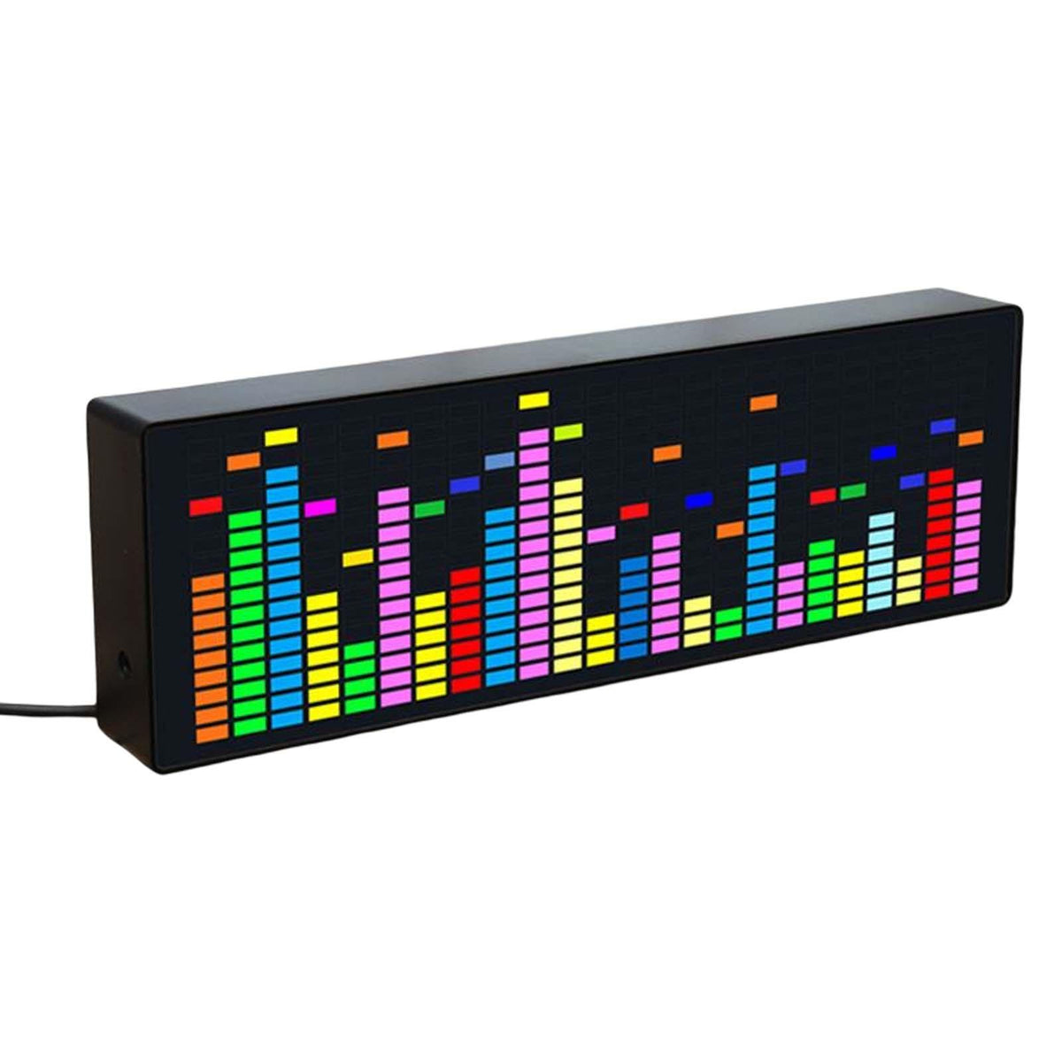 Maxbell Maxbell Modern LED Music Rhythm Light Electronic Clock Car Lamp for Bedroom Wire Control
