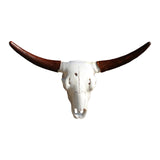 Maxbell Skull Animal Head Wall Sculpture Faux Animal Skull Wall Sculpture for Office Bull
