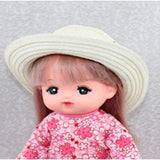 Lovely Doll Straw Hat Wide Brim Craft for 25cm Mellchan Reborn Doll Clothes Accessories - Aladdin Shoppers