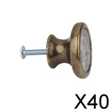 Maxbell 40xAssorted Vintage Brass Wardrobe Cabinet Door Cupboard Drawer Handle Knob others+Bronze