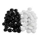 Maxbell 2x70 Pieces Go Game Stones for Strategy Board Games Weiqi Gobang Go Board Game