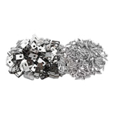 Maxbell 100 Pieces Fence Cage Mounting Clips Aluminum Sturdy Livestock Fencing Clips