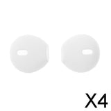 Maxbell 4x1 Pair Silicone Earbuds Eartips Caps Compatible for AirPods  White