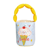 Maxbell Women Bucket Bag Portable Purse Casual Cute Handbag for Gift Holiday Festive Ice Cream Pattern