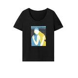 Maxbell Maxbell T Shirt for Women Summer Soft Regular Fit Basic Tee for Camping Holiday Trip L Black
