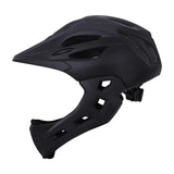 Maxbell Kids Full Face Bike Helmet Head Protective Bicycle Helmet Black