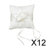 Maxbell 12xPermium Personalised Wedding Ring Pillow Bearer Cushion Bridal Decoration A