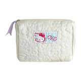 Maxbell Travel Makeup Bag Zipper Large Capacity Toiletry Bag for Friends Girls Women M White