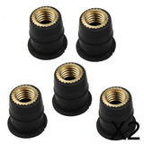 Maxbell 2x5x Windshield Well Nut Parts Replaces Repair Parts Assembly Fairing Fastener Thread M6