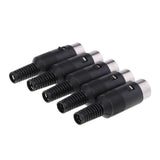 Maxbell 2x5/pack Audio Adapter Connector DIN seat 5-pin plug 5-core welding head