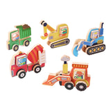 Maxbell 5Pcs Take Apart Construction Truck Stem Toy for Kids 3 4 5 Year Old Children