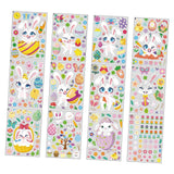 Maxbell 12x Easter Bunny Window Clings Easter Decoration for School Bathroom Kitchen