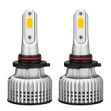 Maxbell 2pcs Car COB Chip LED Front Lamp Headlamp Bulbs 36W 9-32V 3000K Yellow 9005