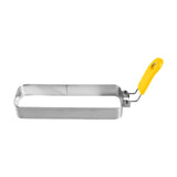 Maxbell Fried Egg Ring Muffin Omelette Ring for Griddle Pan Crumpet Ring Rectangular Yellow handle