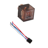 Maxbell Car Vehicle DC 12V 80A Transparent 4 Pin SPST Relay & Harness Socket 4 Wires